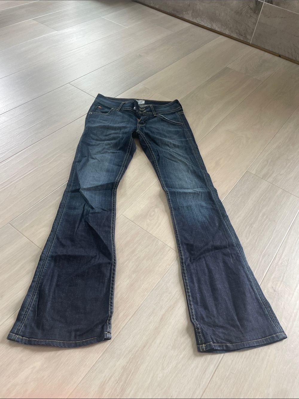 Hudson Jeans Indigo Flare Wide-Leg Denim
